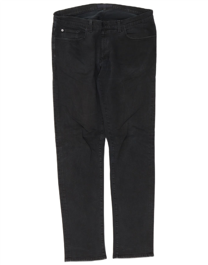 Trussardi Herre Slim Jeans W36 L34 Sort Bomuld