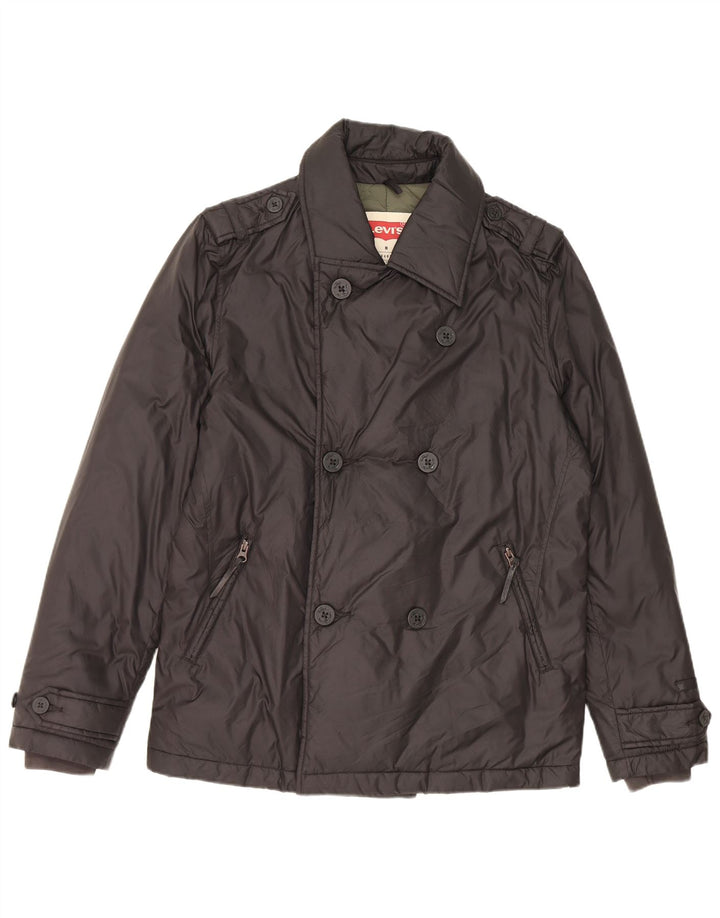 Levi's Polstret militærjakke til mænd UK 38 Medium Sort Nylon