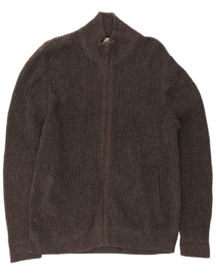 L.L.Bean Herre cardigan sweater mellemgrå bomuld