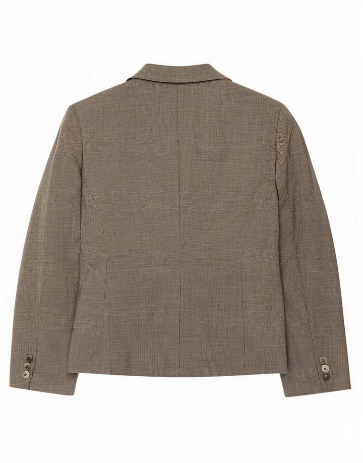 Marks & Spencer Dame 3-knaps blazerjakke UK 16 Large Grey Houndstooth