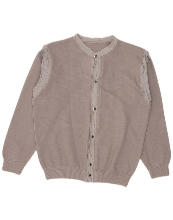 Vintage dame cardigan sweater UK 12 mellemgrå