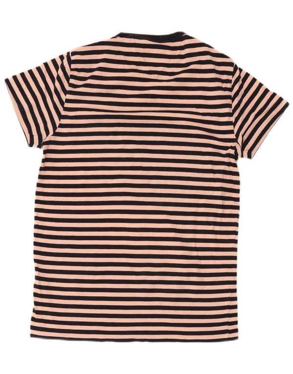 Tommy Hilfiger Dame Slim Fit T-Shirt Kjole UK 10 Small Pink Striped