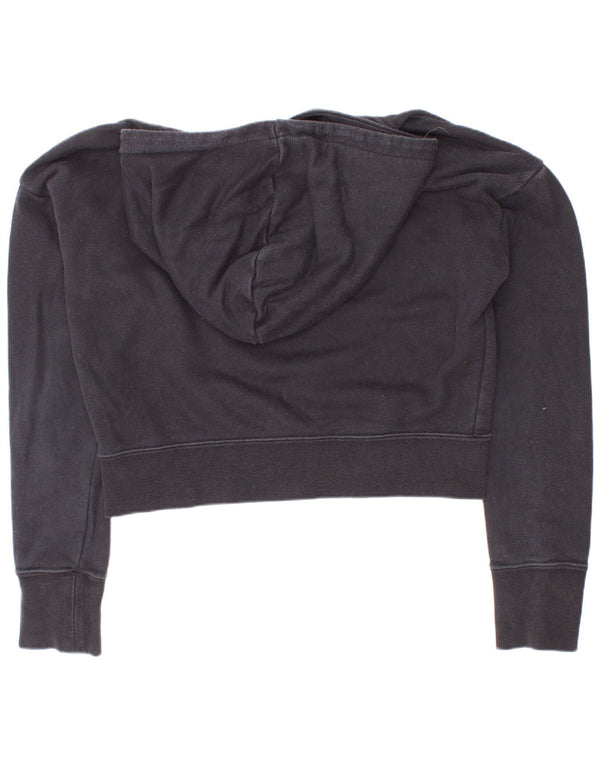Nike Girls Crop Graphic Standard Fit hættetrøjetrøje 10-11 år Medium Sort