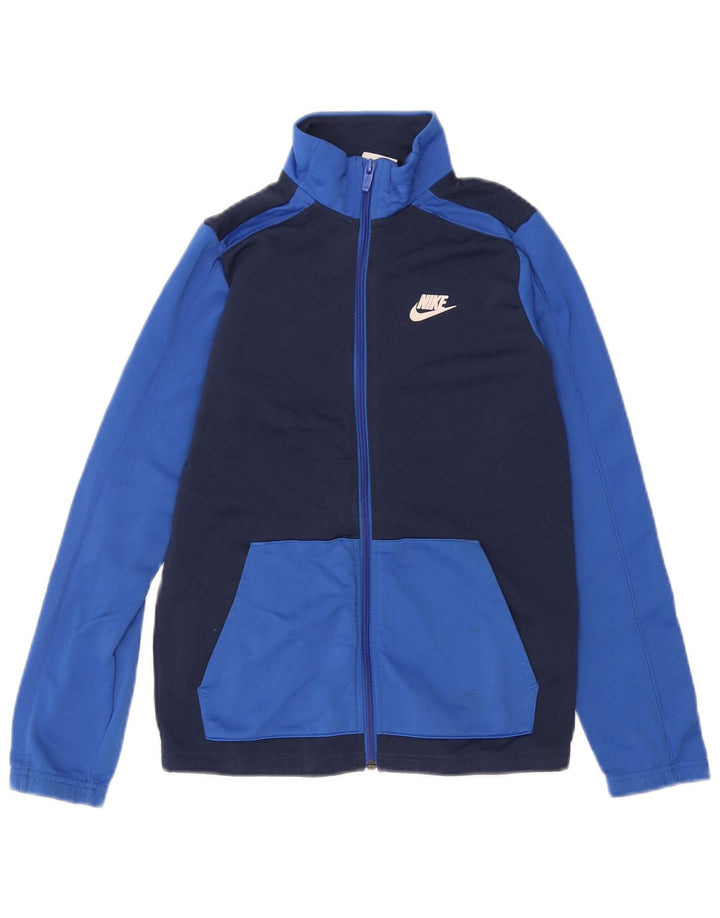 Nike træningsdragt topjakke til drenge 12-13 år Stor marineblå farveblok