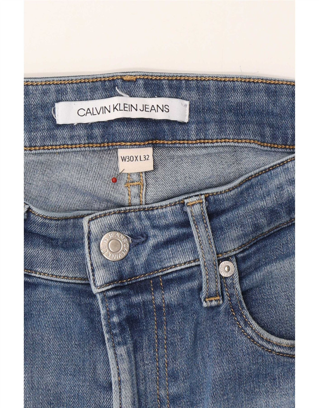 Calvin Klein Herre Slim Jeans W30 L32 Blå