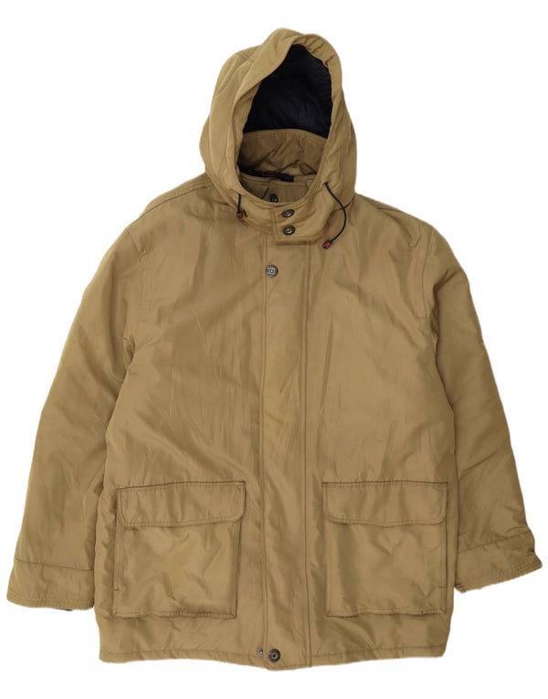 Navigare Herre Hooded Parka Jacket UK 44 2XL Khaki Polyester