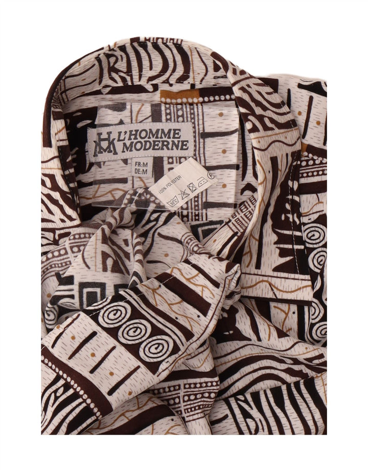 L'HOMME MODERNE Mens Abstract Pattern Shirt Medium Multicoloured Vintage L'Homme Moderne and Second-Hand L'Homme Moderne from Messina Hembry 