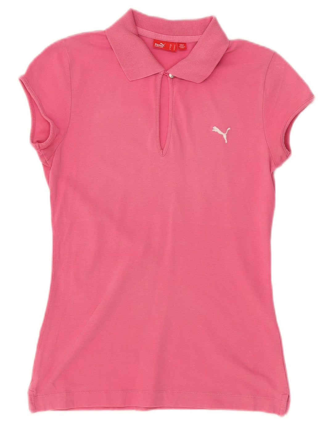 PUMA Dame Polo Shirt UK 12 Medium Pink