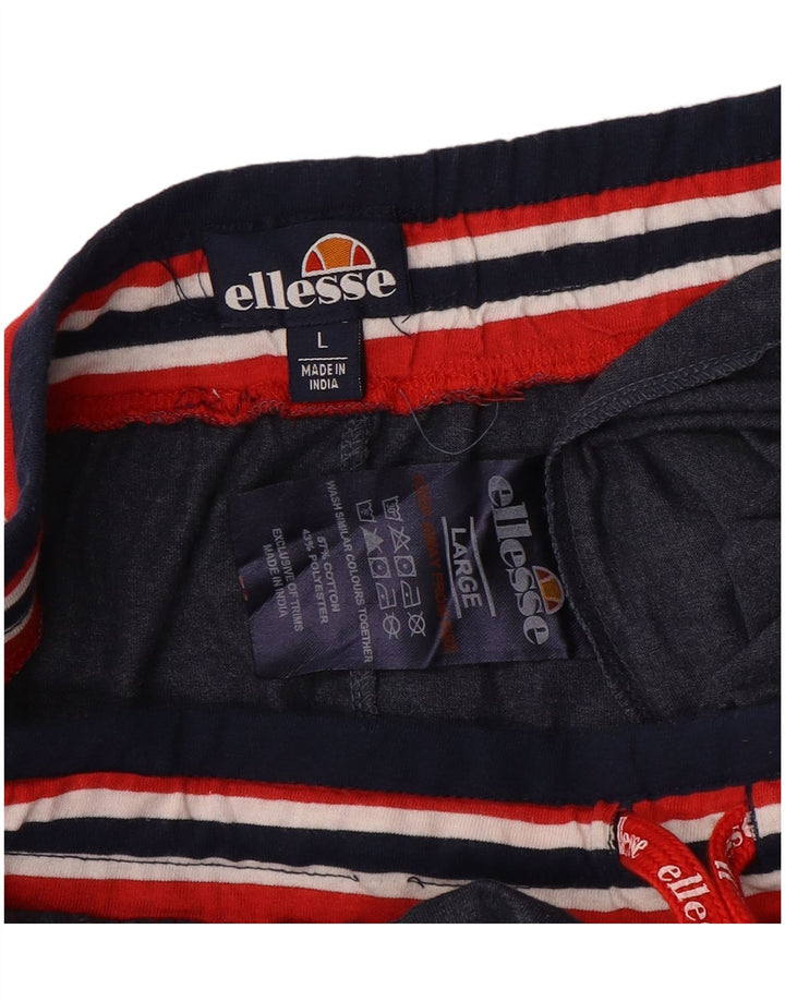 Ellesse Herre træningsdragt Bukser Large Navy Blue Flecked Bomuld