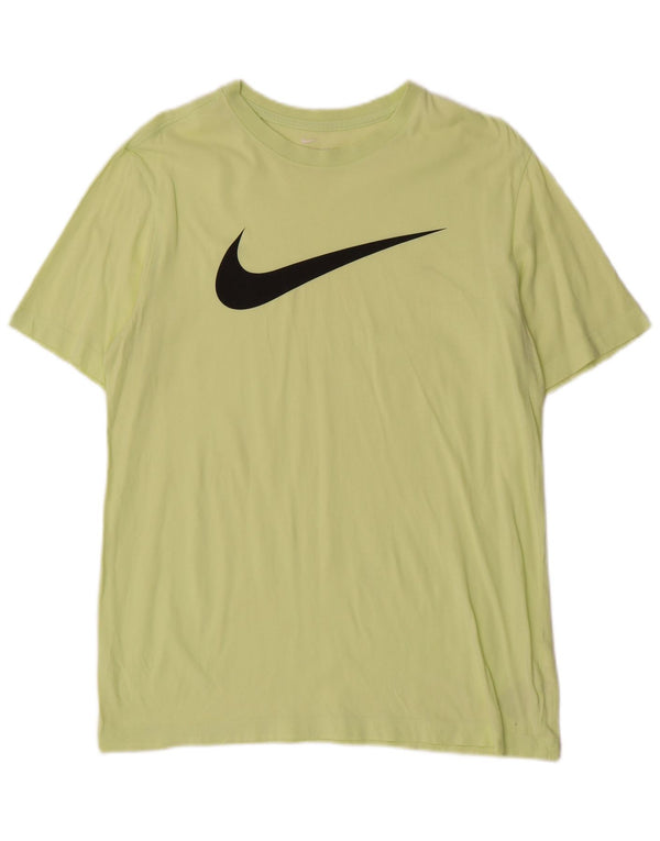 Nike Herre grafisk T-shirt top mellemgrøn bomuld