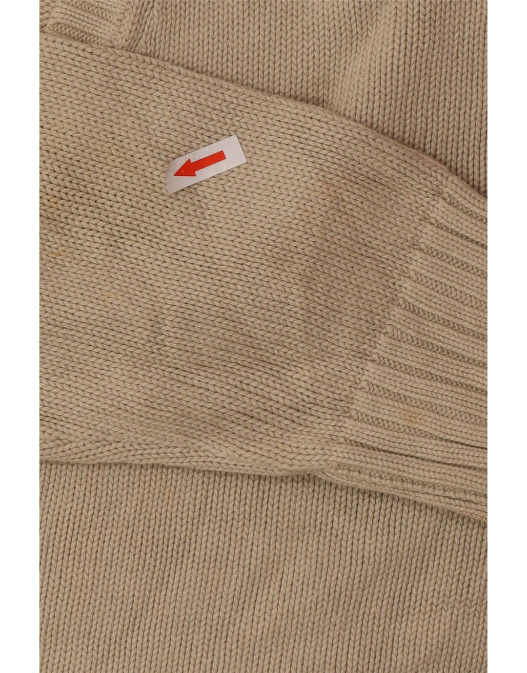Zara Herre V-hals sweater XL Beige Bomuld