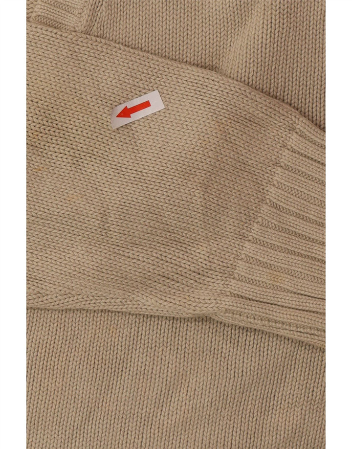 Zara Herre V-hals sweater XL Beige Bomuld
