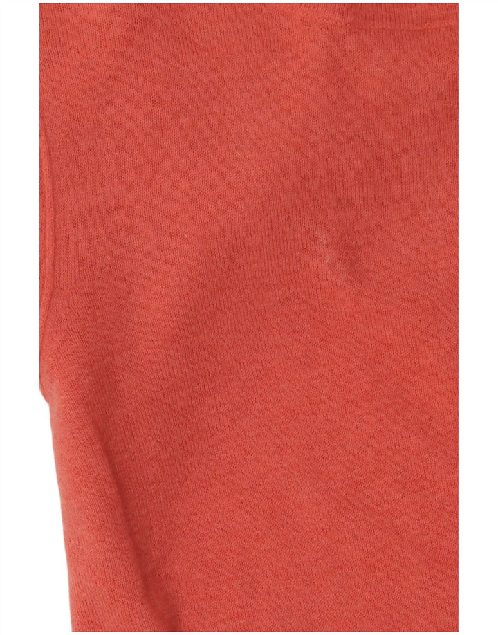 JIGSAW Dame Turtle Neck Jumper Sweater UK 12 Medium Pink Cashmere