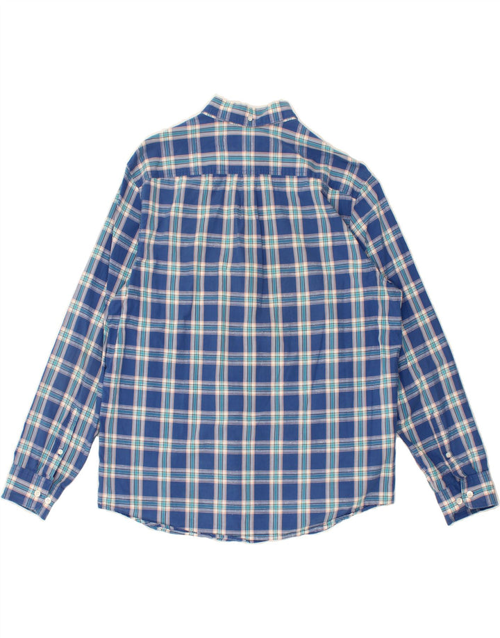 PENGUIN Mens Tall Classic Fit Shirt XL Blue Check Vintage Penguin and Second-Hand Penguin from Messina Hembry 