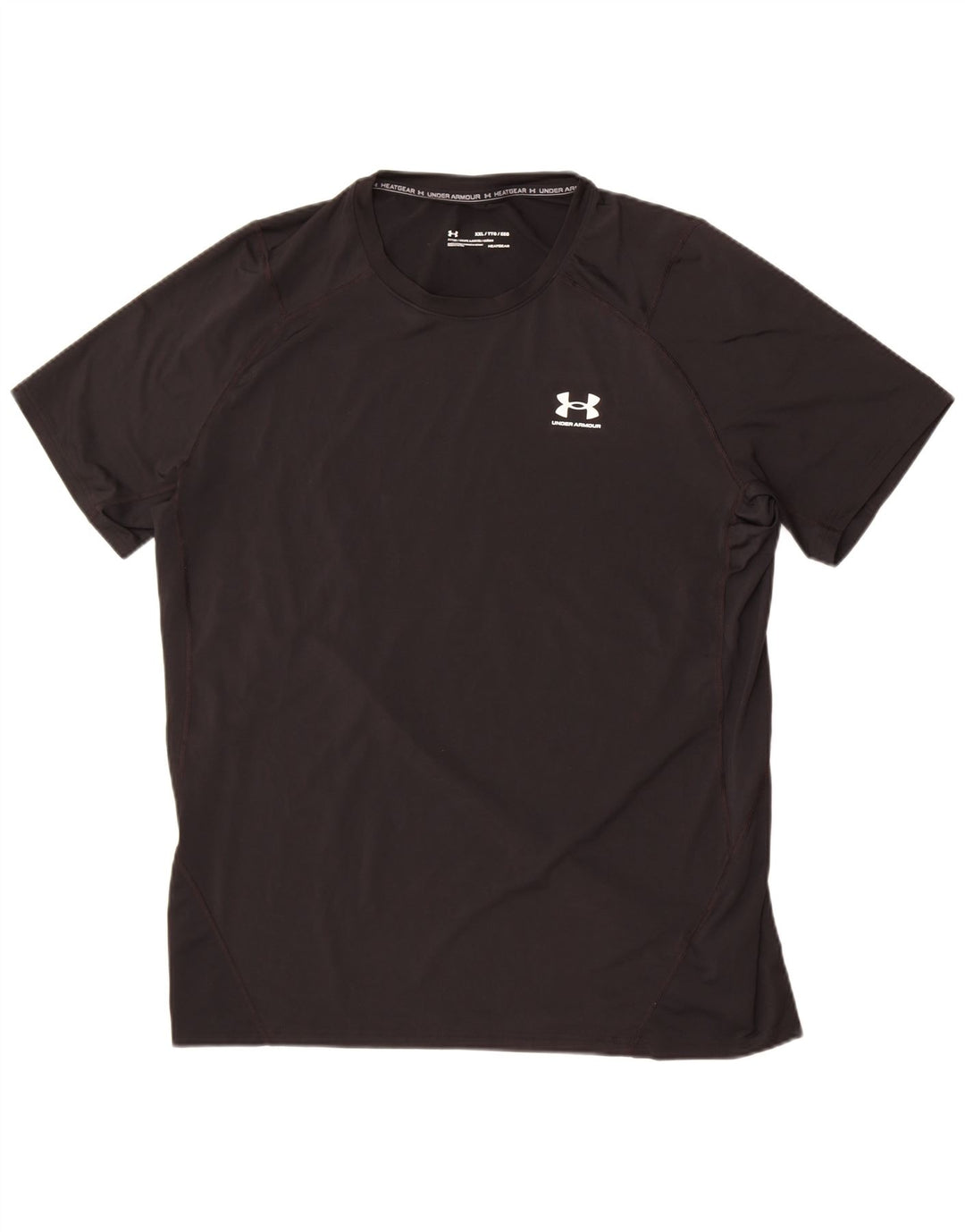 Under Armour Herre Heat Gear T-Shirt Top 2XL Sort Polyester