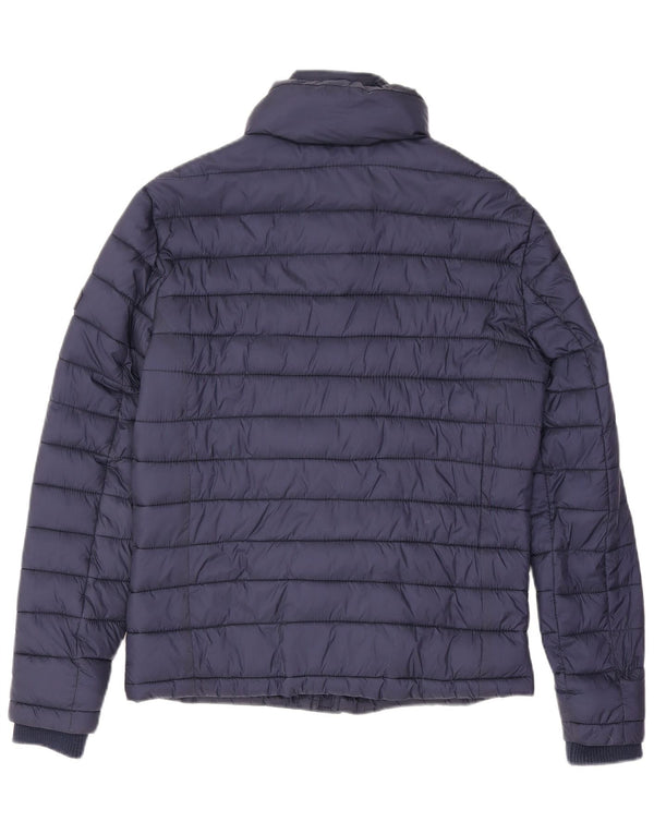 Superdry Polstret herrejakke UK 36 Lille marineblå nylon