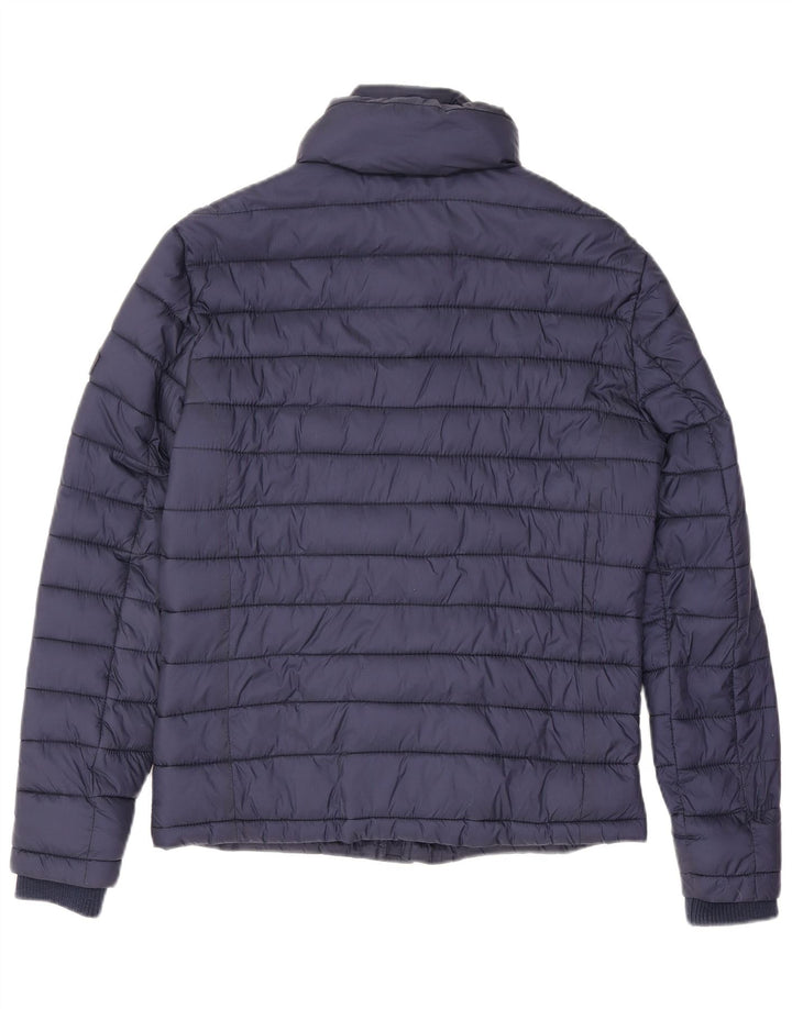 Superdry Polstret herrejakke UK 36 Lille marineblå nylon