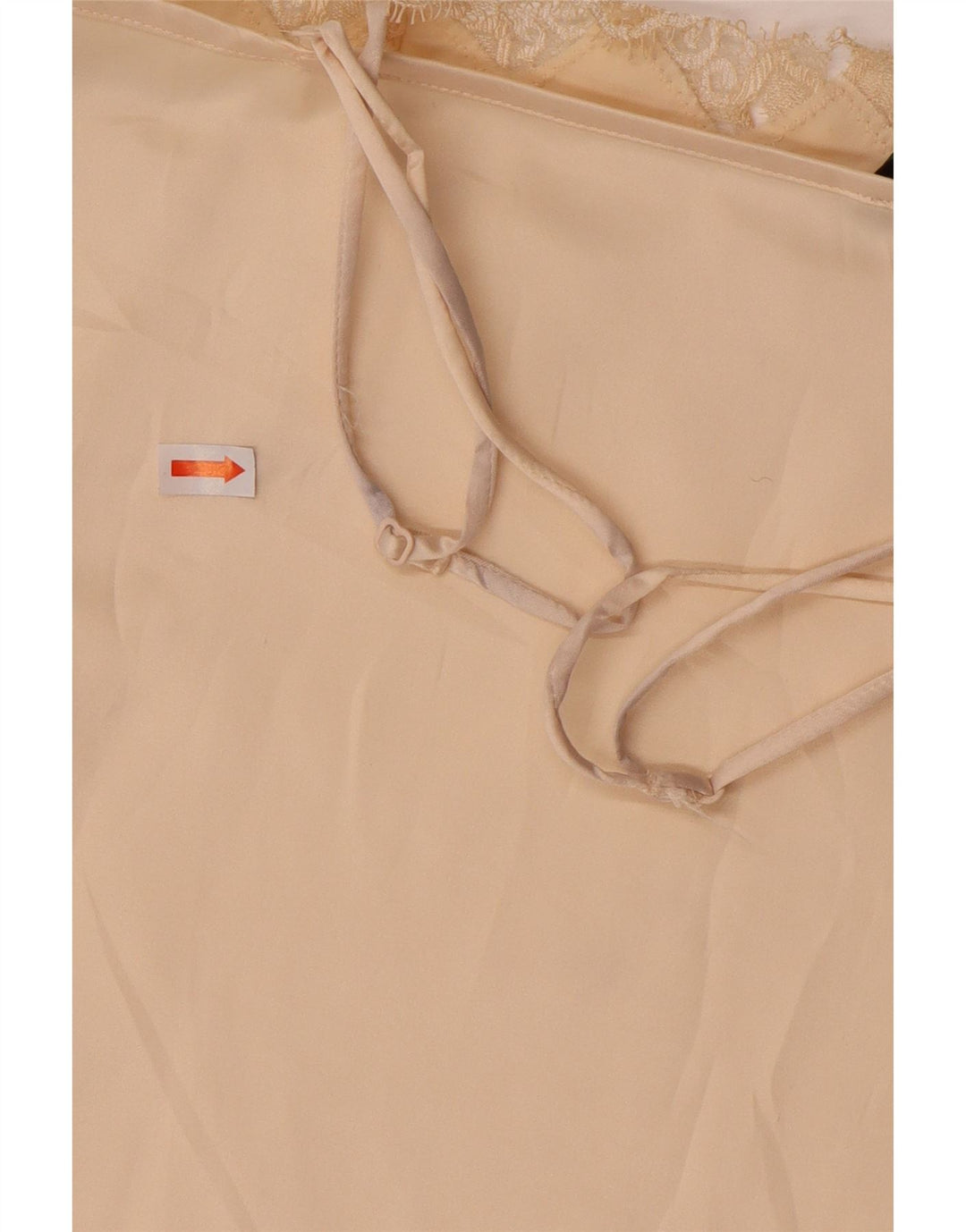 Benetton Dame Cami Top UK 12 Medium Beige Polyester