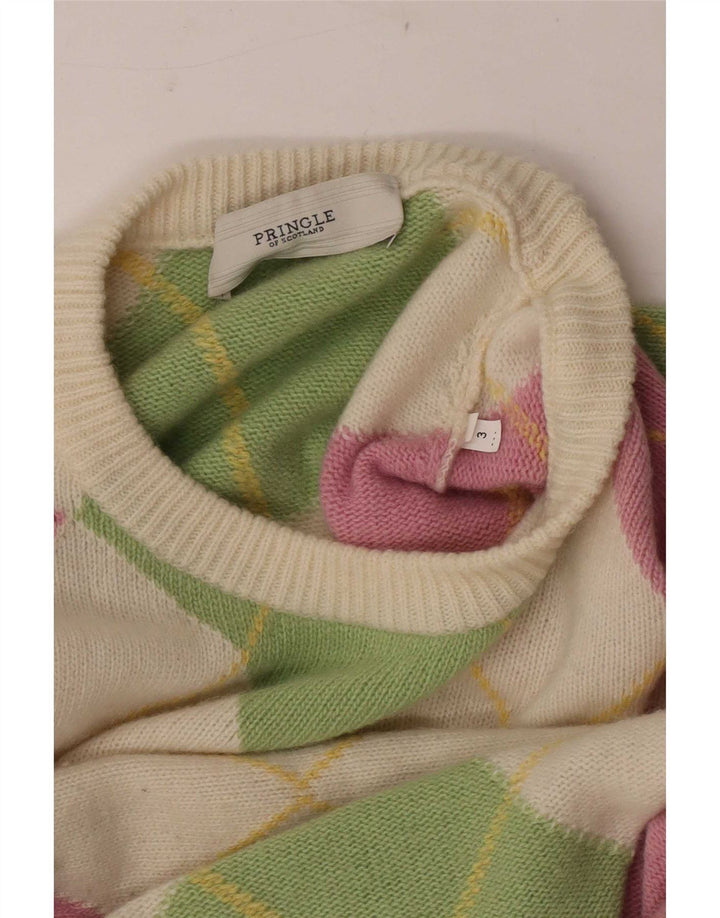 Pringle Herre Crew Neck Jumper Sweater Medium Multicolored Argyle/Diamond