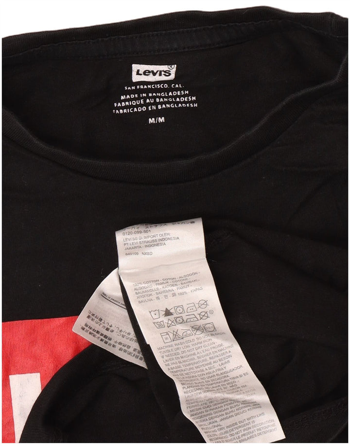 Levi's Herre grafisk T-shirt top mellem sort bomuld