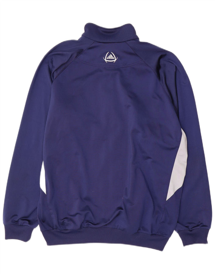 Adidas Træningsdragt til mænd Topjakke UK 42/44 Stor marineblå polyester