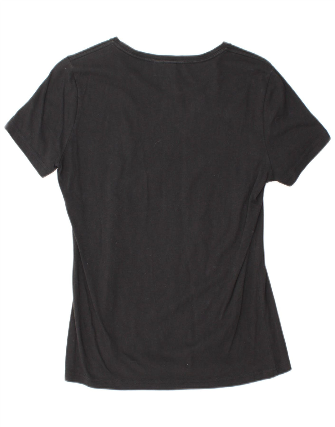 ADIDAS Grafisk T-shirt top til kvinder UK 12 Medium Sort