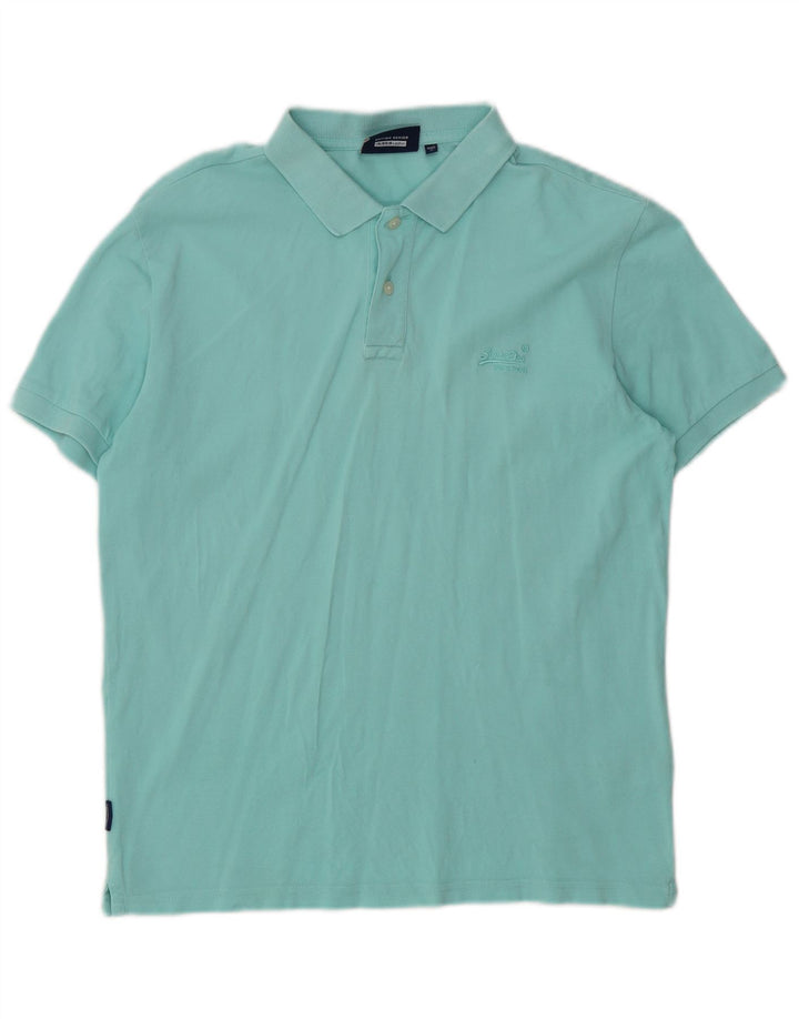 Superdry Polo skjorte til mænd mellemblå bomuld