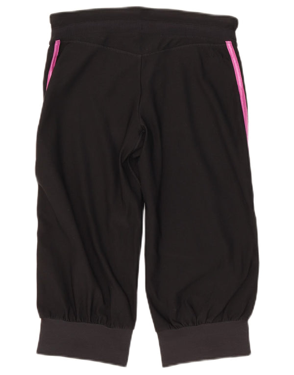 Nike Dame Capri Træningsdragt Bukser Jogger UK 6 XS Sort