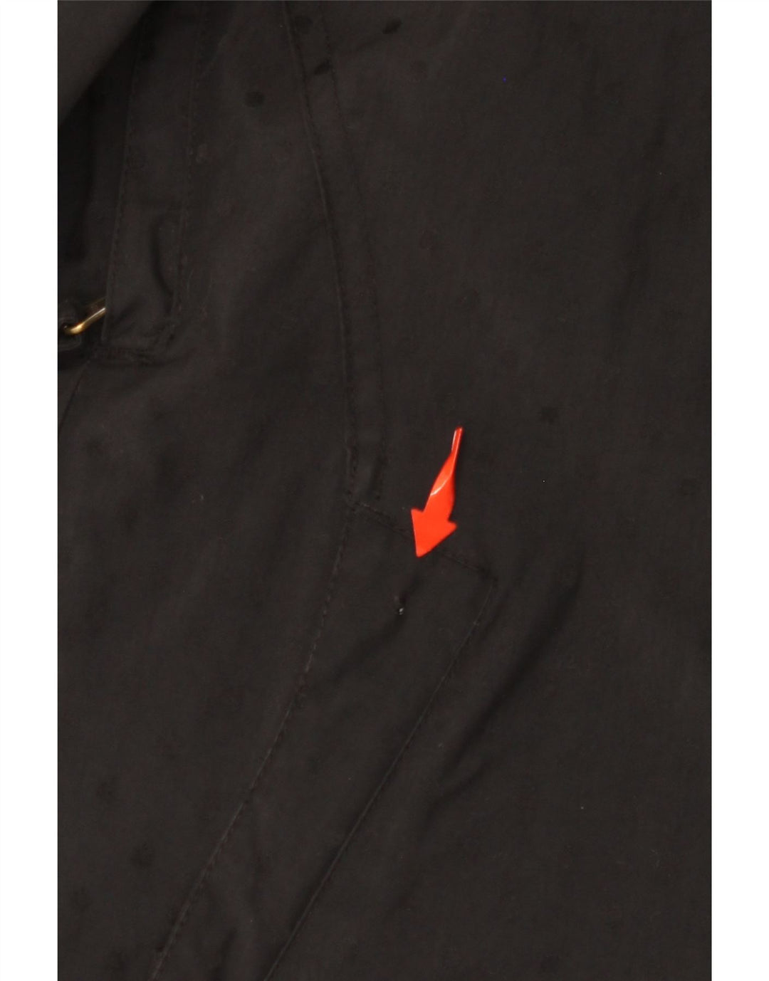 ANIMAL Dame Hætte vindjakke UK 10 Lille sort polyamid