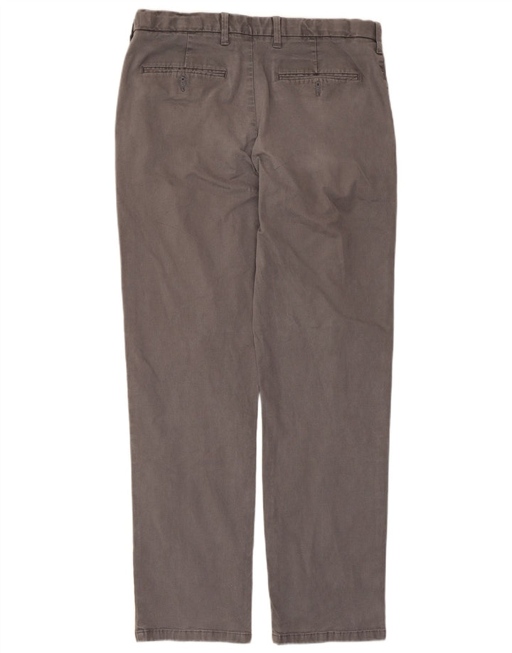 Marks & Spencer Herre Regular Chino Bukser W34 L31 Grå Bomuld