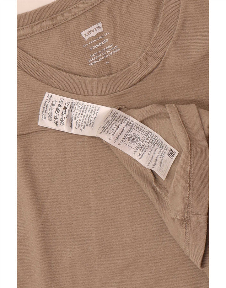 Levi's Herre Standard Fit T-Shirt Top Medium Brun Bomuld