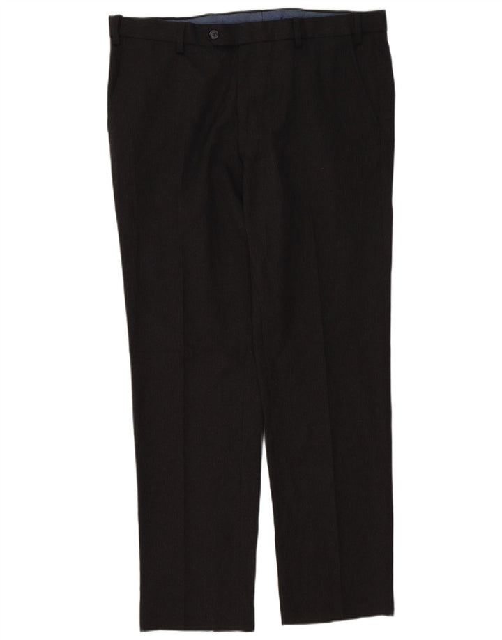 Marks & Spencer Herre Tailored Fit Chino Bukser W36 L31 Grå Polyester