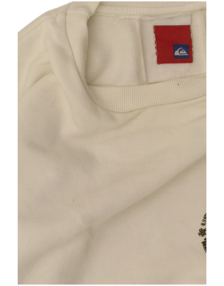 Quiksilver Boys Graphic Sweatshirt Jumper 11-12 år Hvid