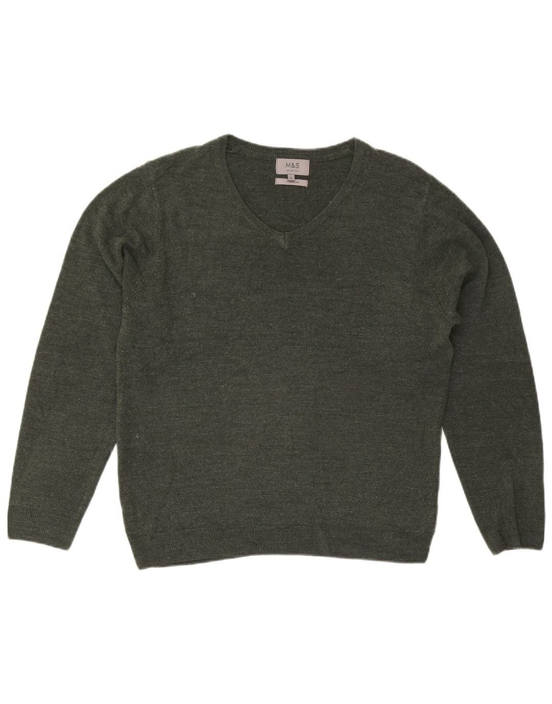Marks & Spencer Herre V-hals sweater Stor Grøn
