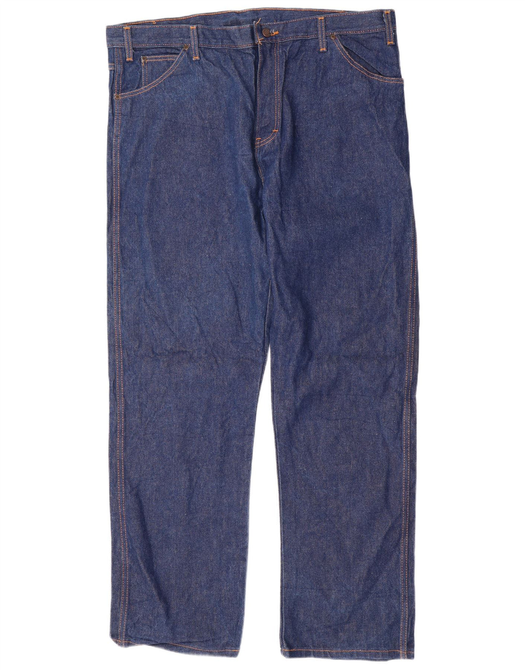 DICKIES Herre Regular Fit Straight Jeans W42 L34 Blå Bomuld