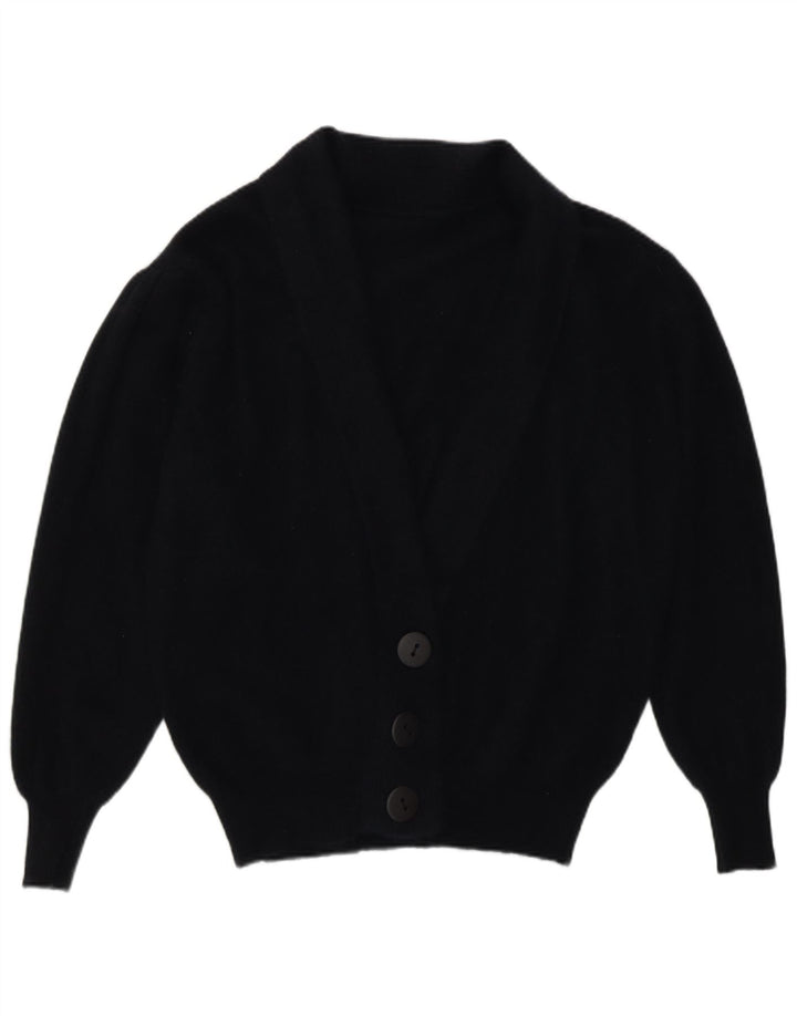 Vintage dame cardigan sweater UK 16 Large Navy Blue