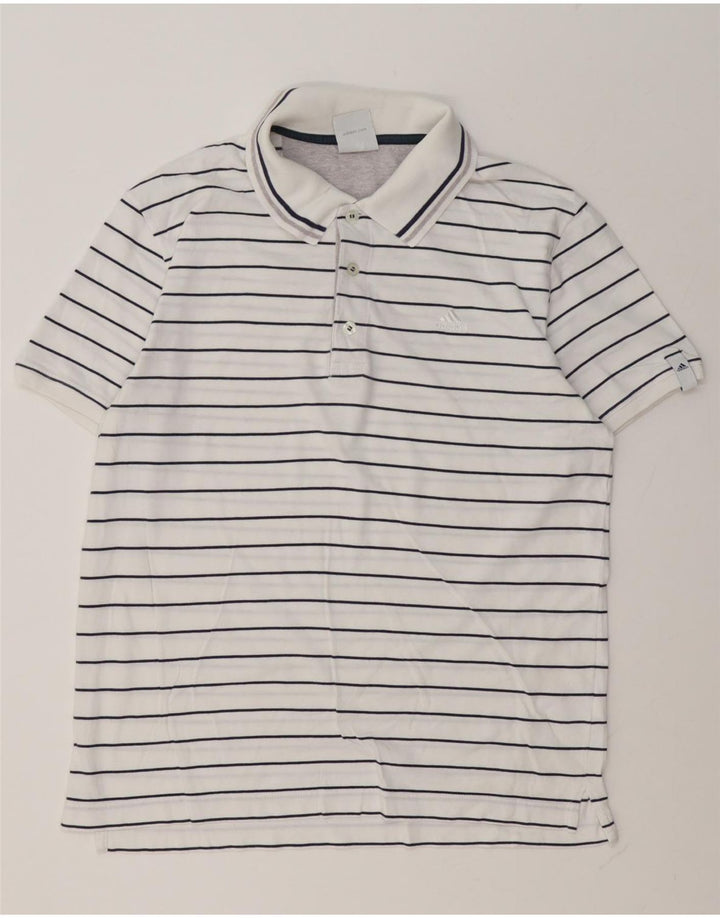 Adidas Polo Shirt til mænd UK 40/42 Medium White Bomuld