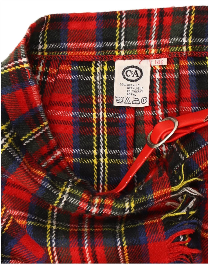 C & A Wrap-nederdel til kvinder W24 XS Rød Plaid Akryl