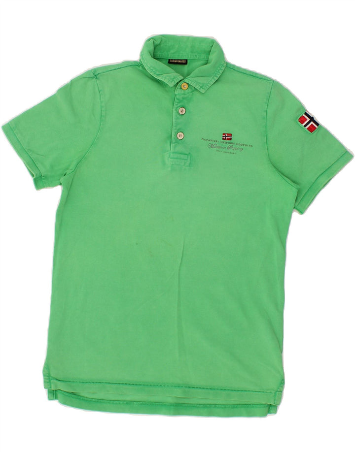 NAPAPIJRI Mens Polo Shirt Small Green Vintage Napapijri and Second-Hand Napapijri from Messina Hembry 