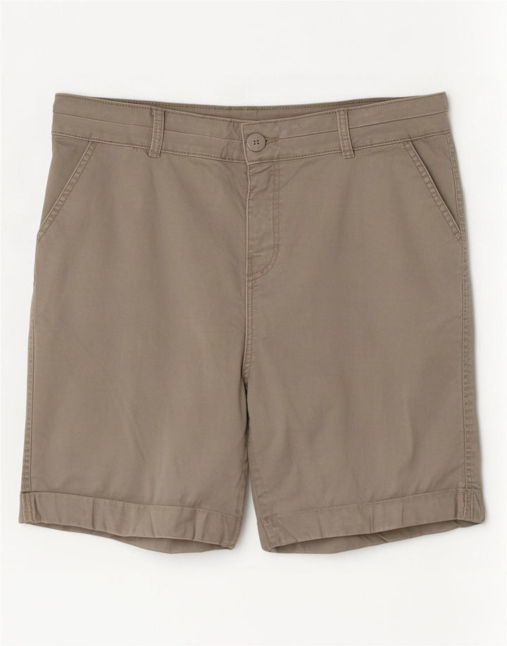 M&Co Dame Chino Shorts UK 14 Large W32 Grå Bomuld