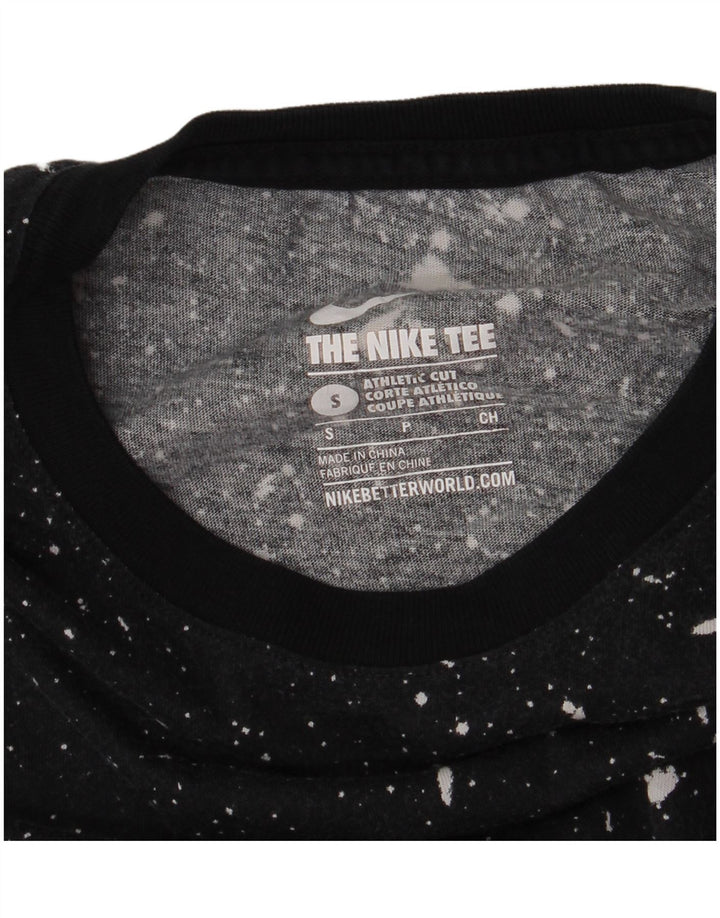Nike Herre grafisk T-shirt Top Lille Sort Plettet