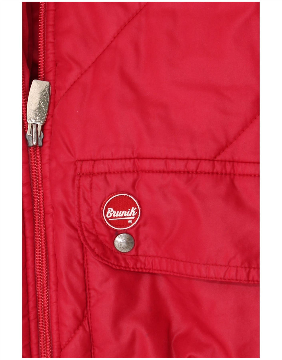 Brunik Polstret Herrejakke UK 38 Medium Rød Colourblock