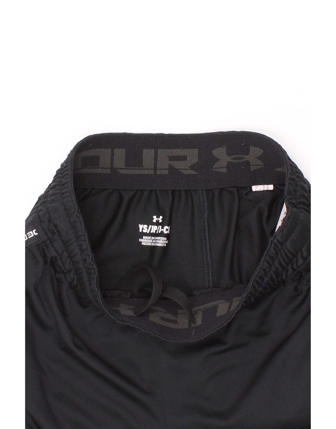 Under Armour drenge grafiske sportsshorts 7-8 år Lille sort polyester
