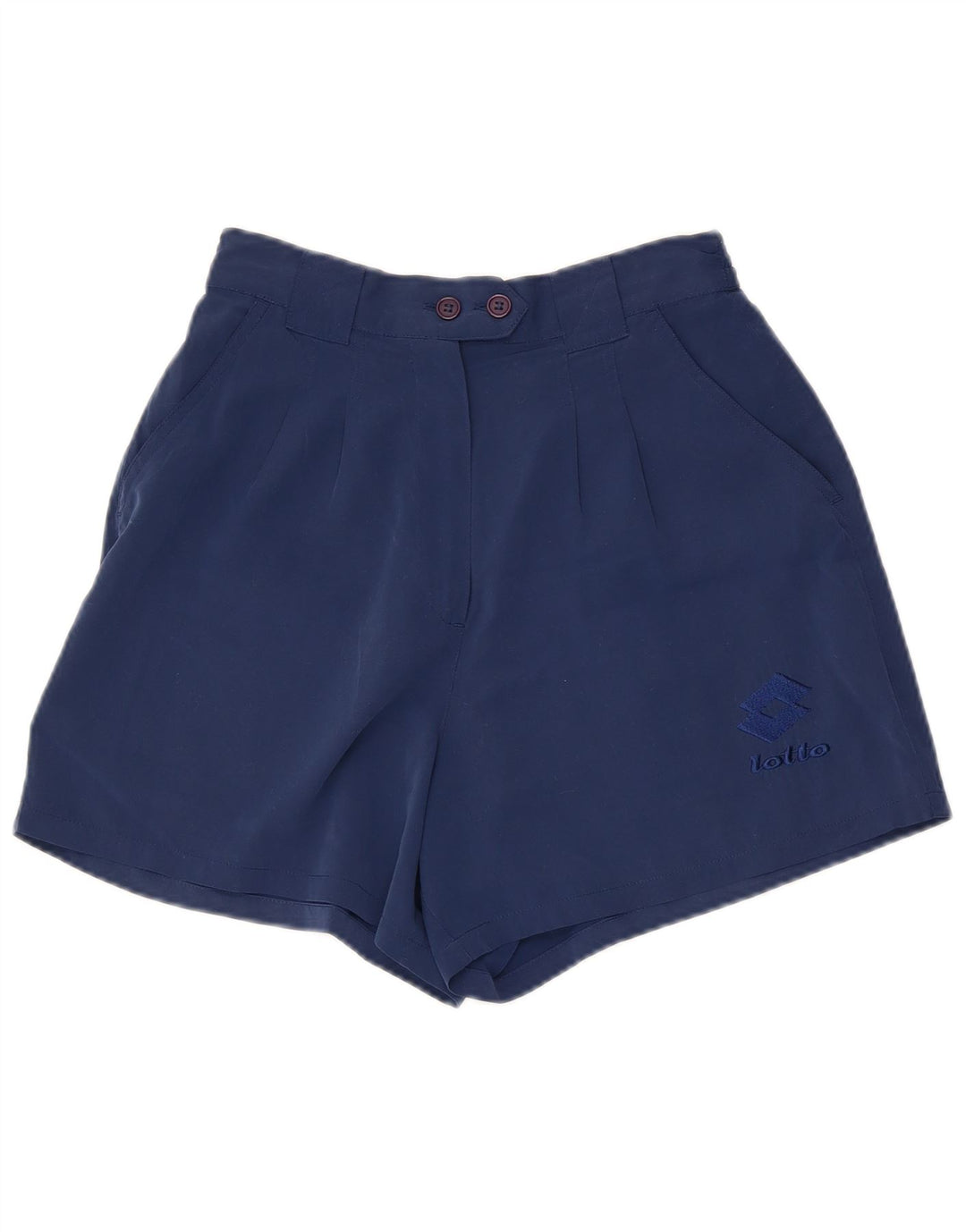 LOTTO Dame Pegged Casual Shorts UK 10 Small W26 Navy Blue Polyester