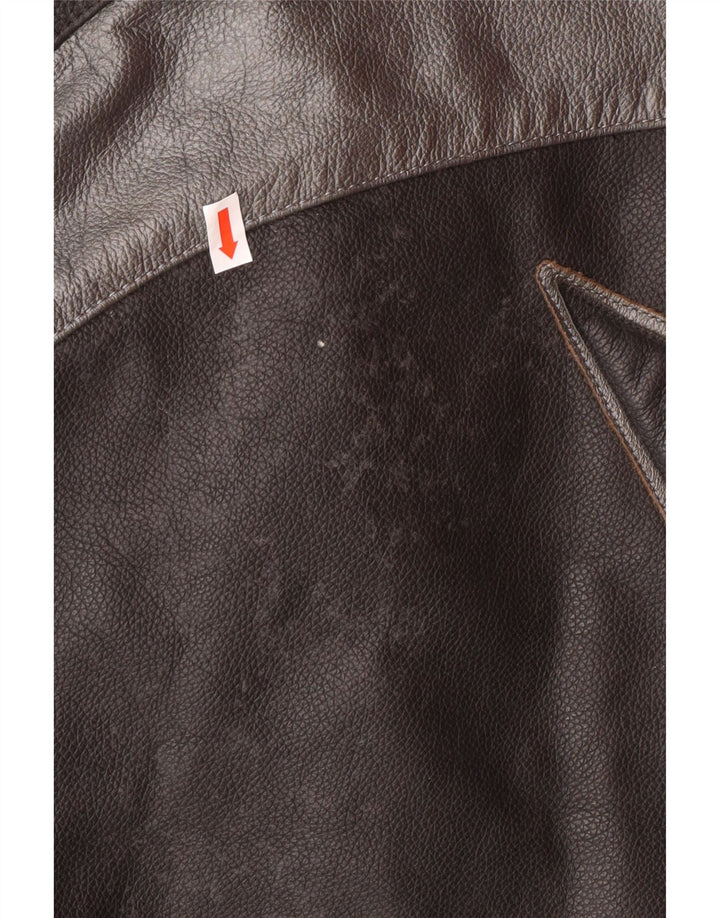 DAINESE Herre grafisk racerjakke str. 54 Large Black Colourblock Læder