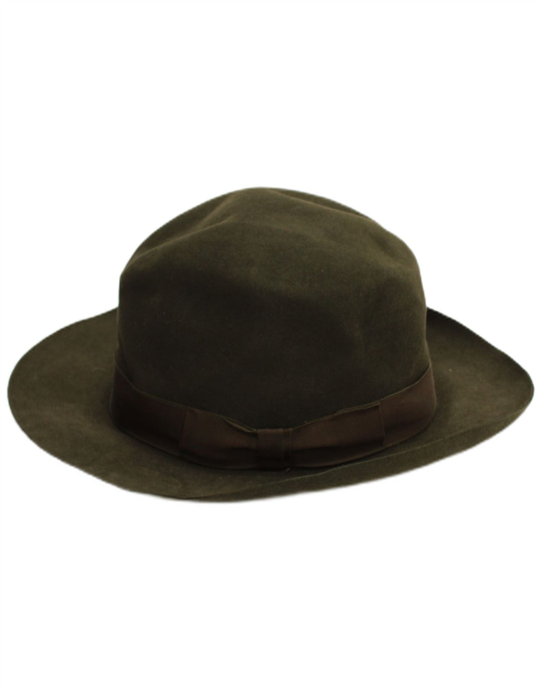 Cervo Herre Fedora Hat Medium Khaki Classic