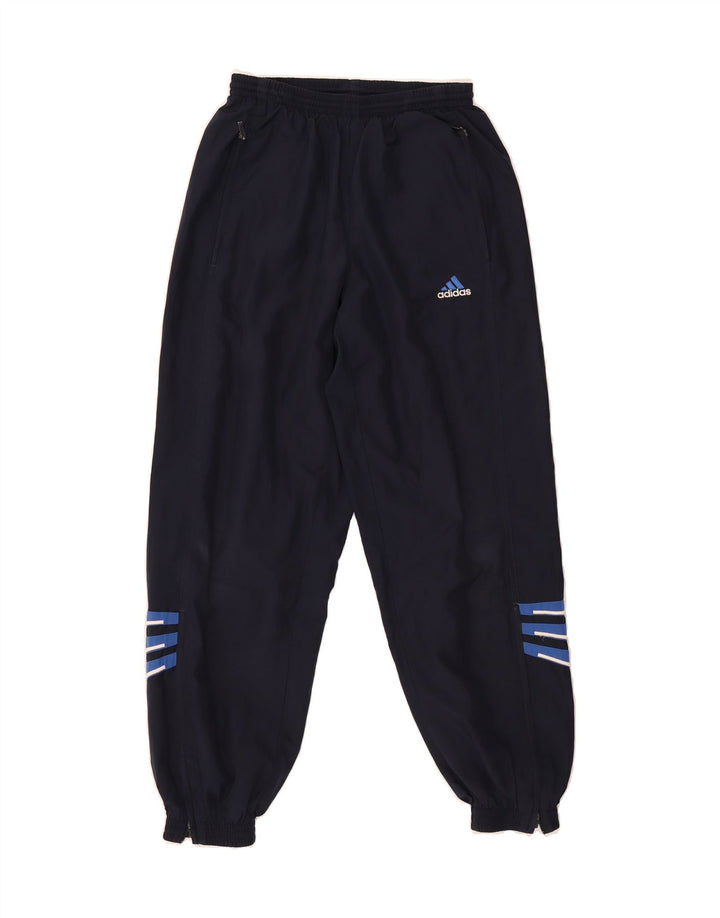 ADIDAS Boys Tracksuit Trousers Joggers 13-14 Years  Navy Blue Polyester Vintage Adidas and Second-Hand Adidas from Messina Hembry 