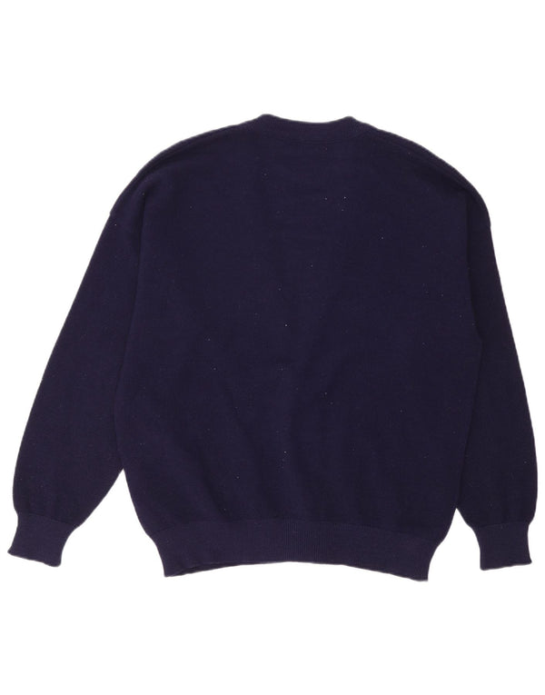 Lacoste Herre cardigantrøje str. 6 XL Marineblå Uld