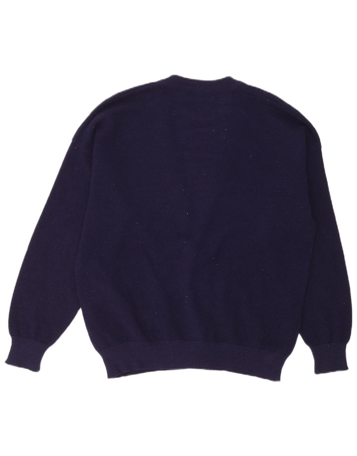 Lacoste Herre cardigantrøje str. 6 XL Marineblå Uld