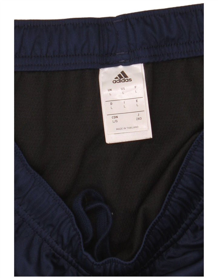 Adidas Herre Climalite Sportshorts store marineblå polyester